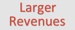 Larger Revenues